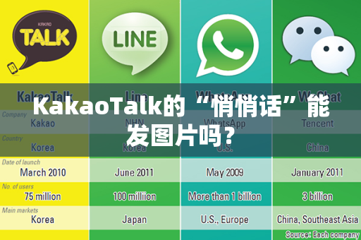 KakaoTalk的“悄悄话”能发图片吗？