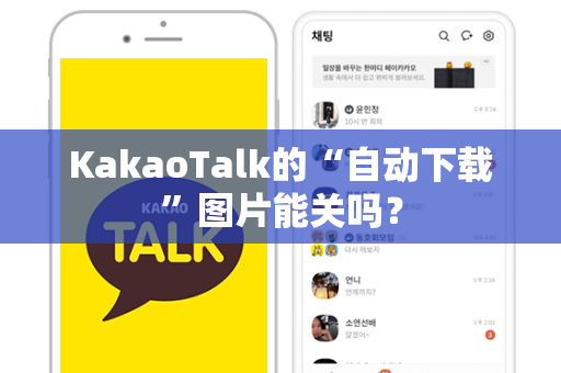KakaoTalk的“自动下载”图片能关吗？