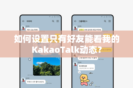 如何设置只有好友能看我的KakaoTalk动态？