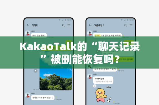 KakaoTalk的“聊天记录”被删能恢复吗？