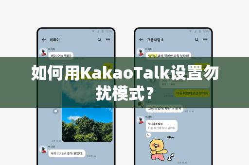 如何用KakaoTalk设置勿扰模式？